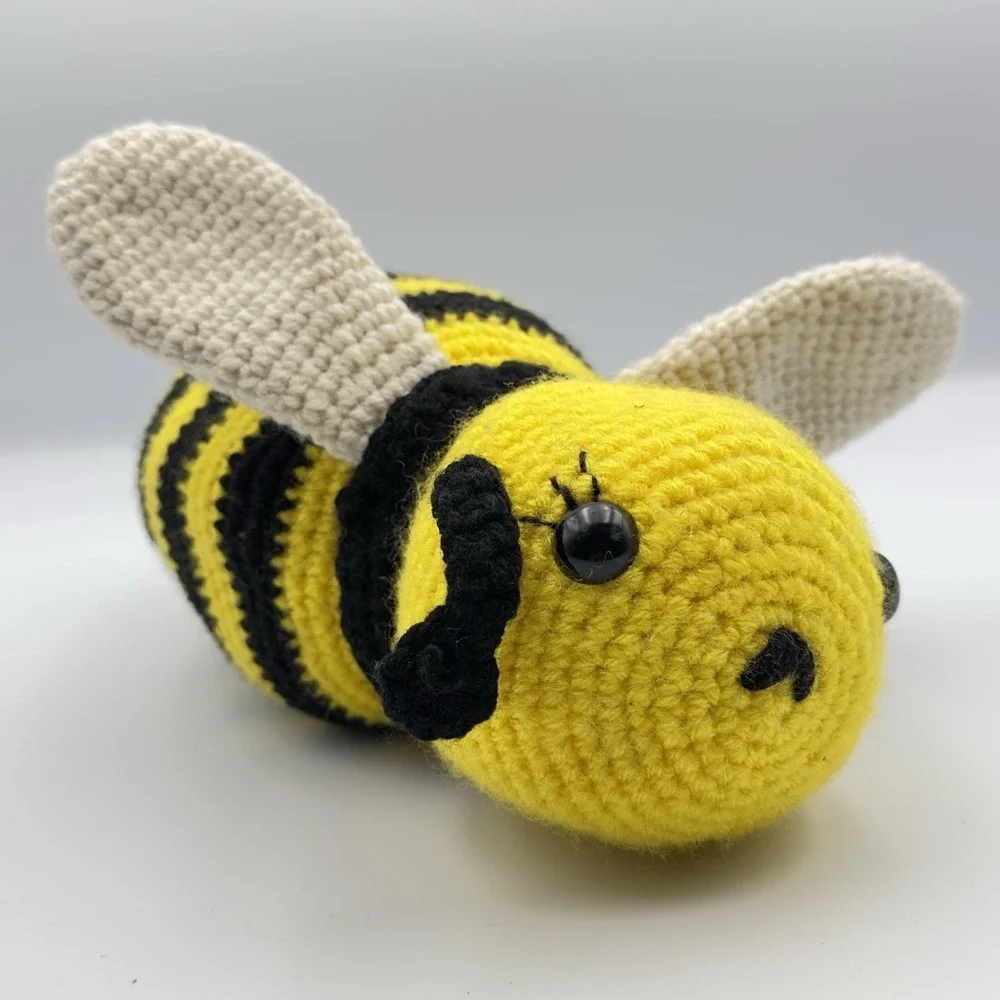 Handmade Crochet Bumble Bee Plushie 11